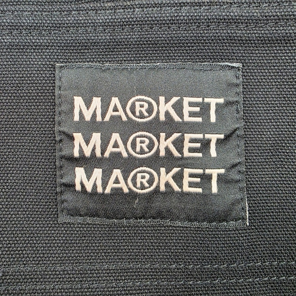 Market Double Knee Denim Pants Black Men Size 30 Medium Carpenter Carhartt Style